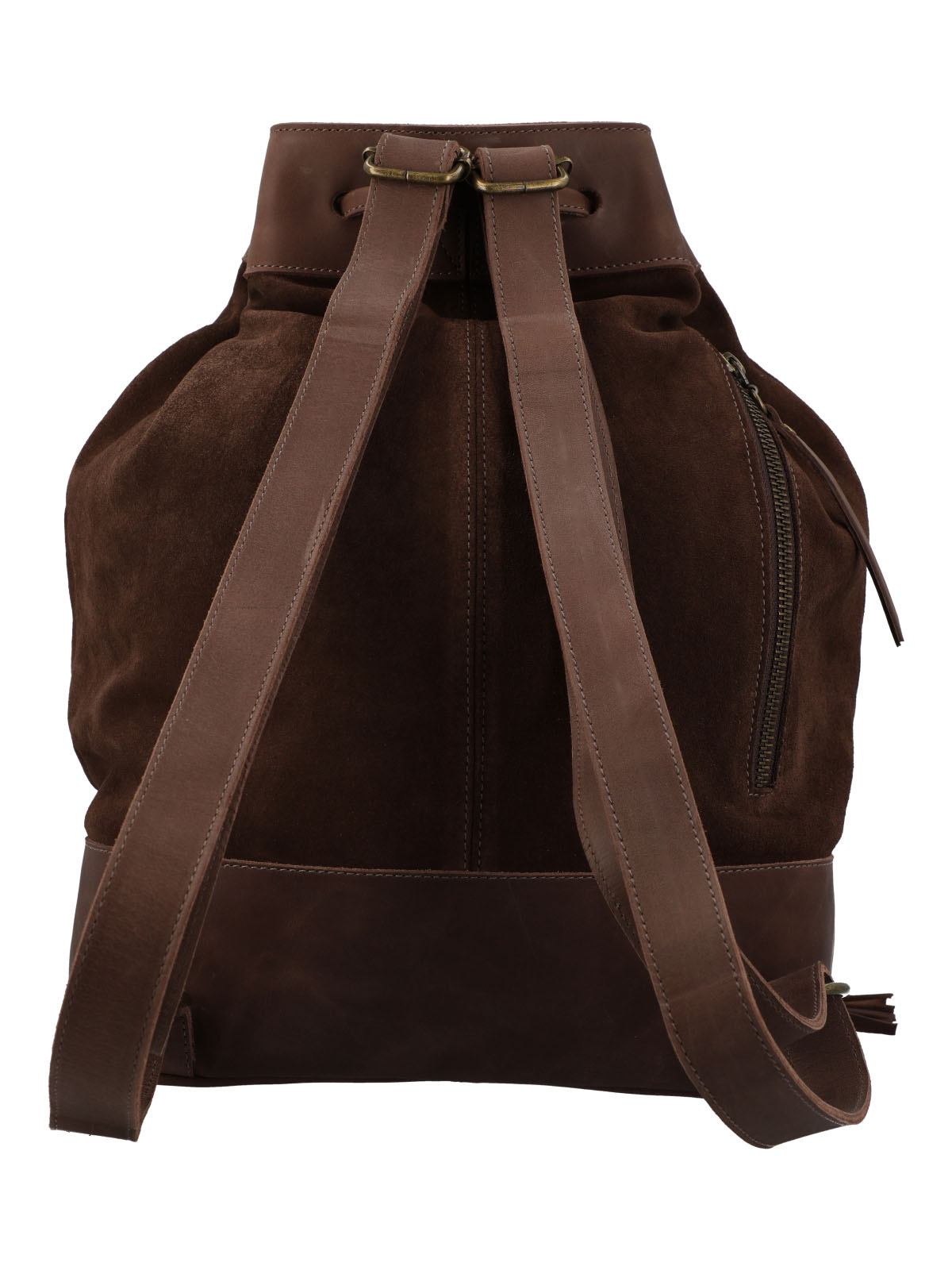 Mochila Cuero Mujer Gene Back Café Rockford