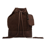 Mochila Cuero Mujer Gene Back Café Rockford