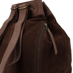 Mochila Cuero Mujer Gene Back Café Rockford