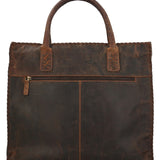 Cartera Cuero Mujer Oh Roses Tote Café Rockford