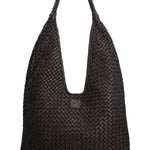 Cartera Cuero Mujer Ws Woven Hobo Café Rockford