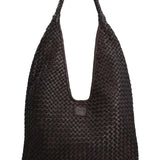 Cartera Cuero Mujer Ws Woven Hobo Café Rockford