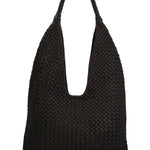 Cartera Cuero Mujer Ws Woven Hobo Café Rockford
