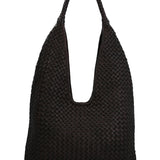 Cartera Cuero Mujer Ws Woven Hobo Café Rockford
