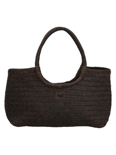 Cartera Cuero Mujer Ks Woven Tote Café Rockford