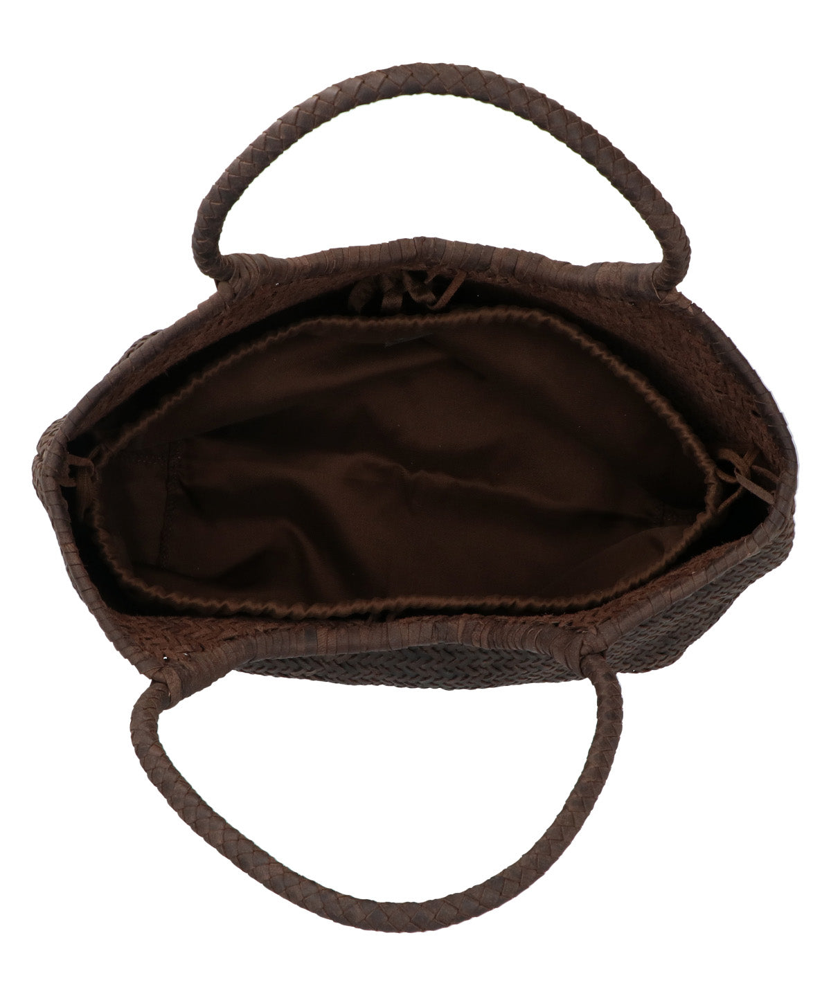 Cartera Cuero Mujer Ks Woven Tote Café Rockford