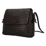 Cartera Cuero Mujer Ws Woven Cross Café Rockford