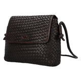 Cartera Cuero Mujer Ws Woven Cross Café Rockford