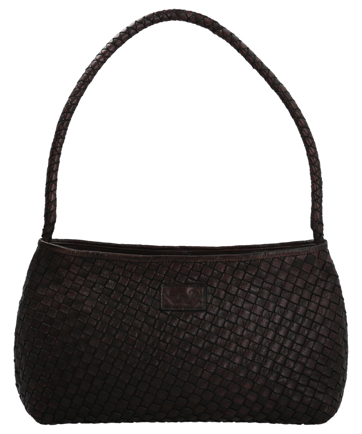Cartera Cuero Mujer Ws Woven Bag Café Rockford