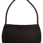 Cartera Cuero Mujer Ws Woven Bag Café Rockford