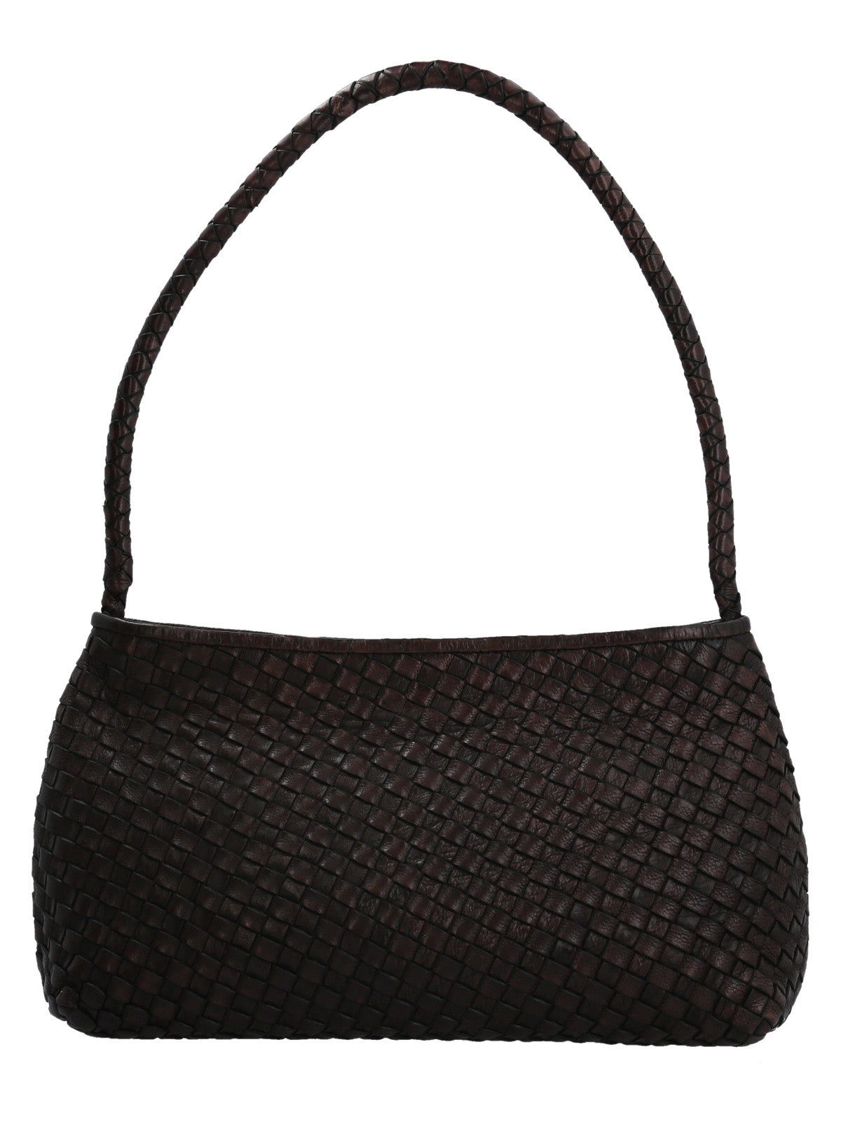 Cartera Cuero Mujer Ws Woven Bag Café Rockford