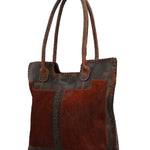 Cartera Cuero Mujer Hr Cozzi Tote Café Rockford