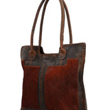 Cartera Cuero Mujer Hr Cozzi Tote Café Rockford