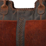 Cartera Cuero Mujer Hr Cozzi Tote Café Rockford
