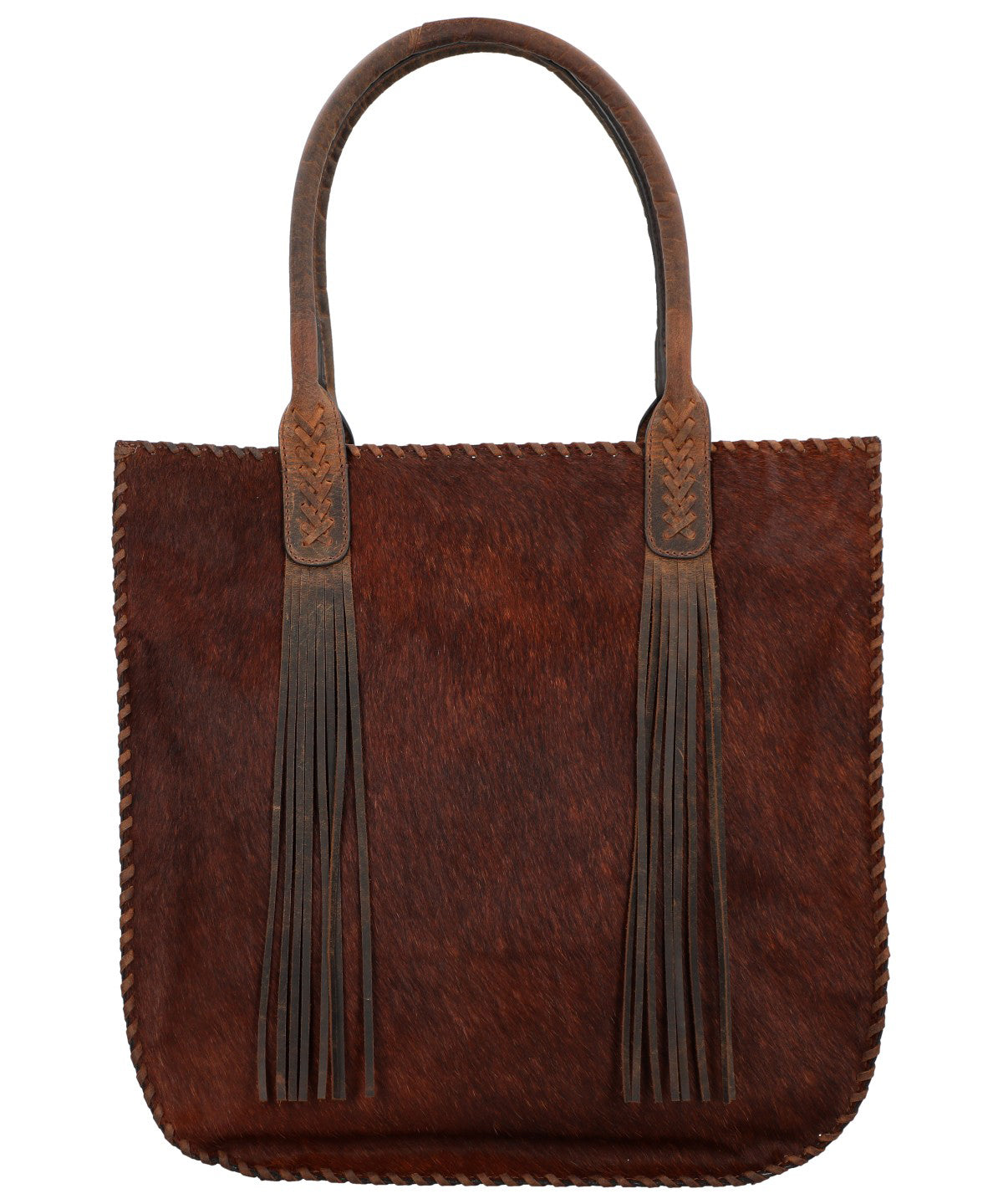Cartera Cuero Mujer Hr Cozzi Hobo Café Rockford