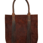 Cartera Cuero Mujer Hr Cozzi Hobo Café Rockford