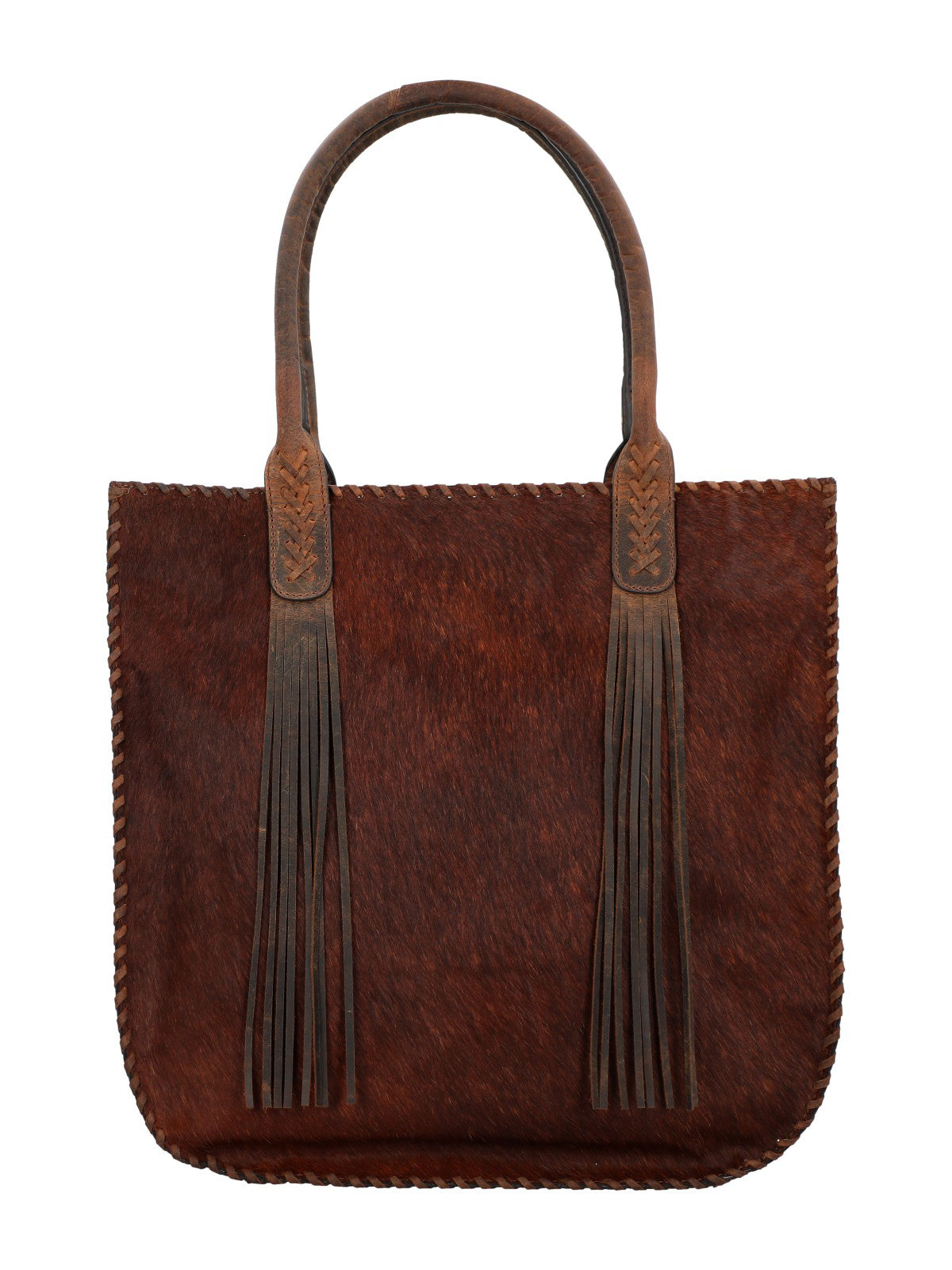 Cartera Cuero Mujer Hr Cozzi Hobo Café Rockford