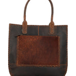 Cartera Cuero Mujer Hr Cozzi Hobo Café Rockford