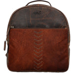 Mochila Cuero Mujer Hr Cozzi Back Café Rockford