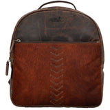 Mochila Cuero Mujer Hr Cozzi Back Café Rockford