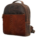 Mochila Cuero Mujer Hr Cozzi Back Café Rockford