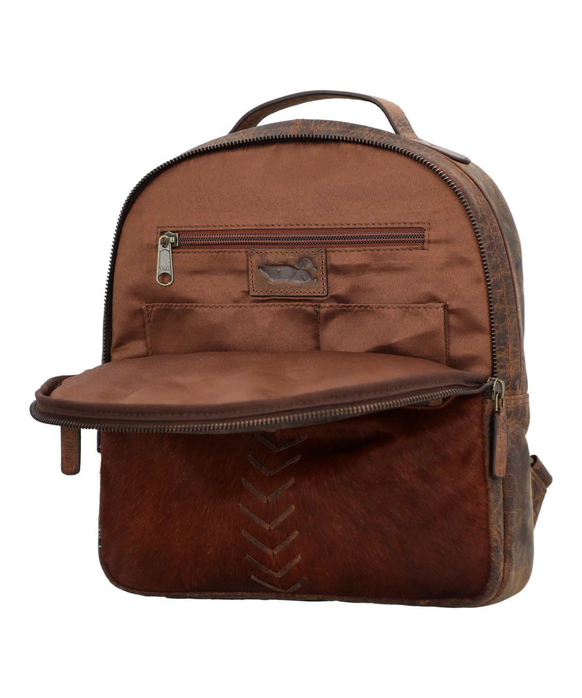 Mochila Cuero Mujer Hr Cozzi Back Café Rockford