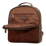 Mochila Cuero Mujer Hr Cozzi Back Café Rockford