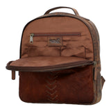 Mochila Cuero Mujer Hr Cozzi Back Café Rockford