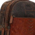 Mochila Cuero Mujer Hr Cozzi Back Café Rockford