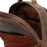 Mochila Cuero Mujer Hr Cozzi Back Café Rockford