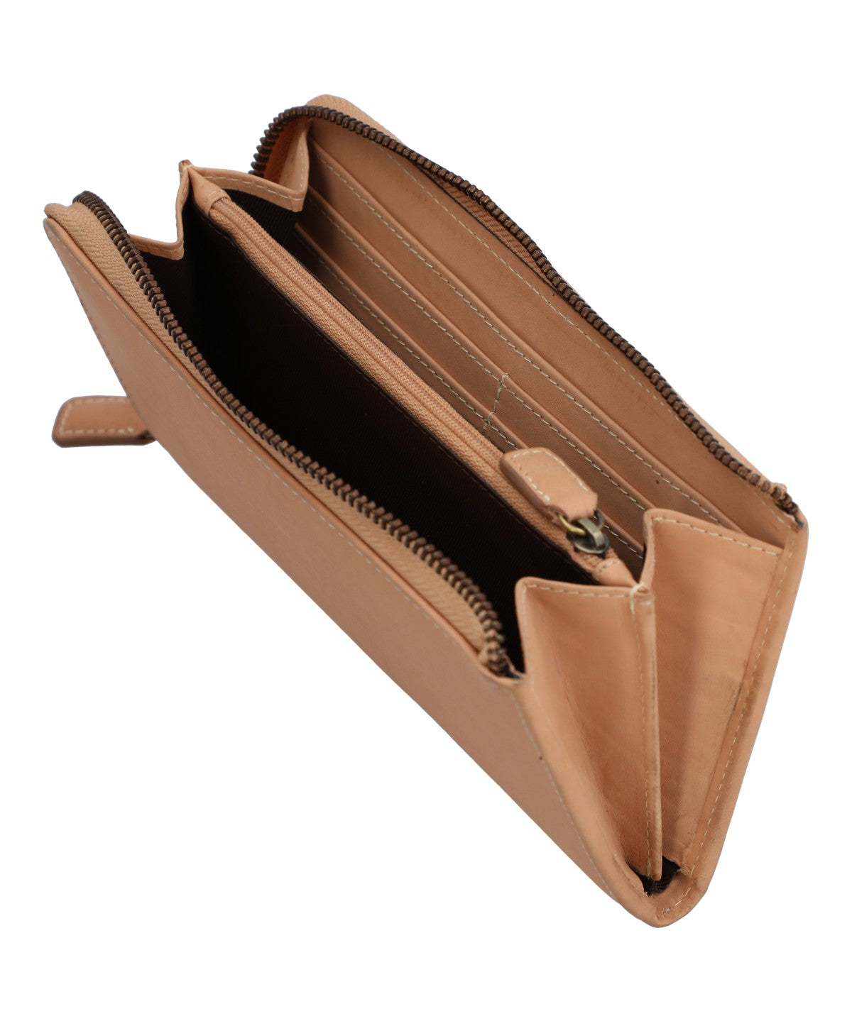 Billetera Cuero Mujer Cr Lawson Big Beige/Crudo Rockford