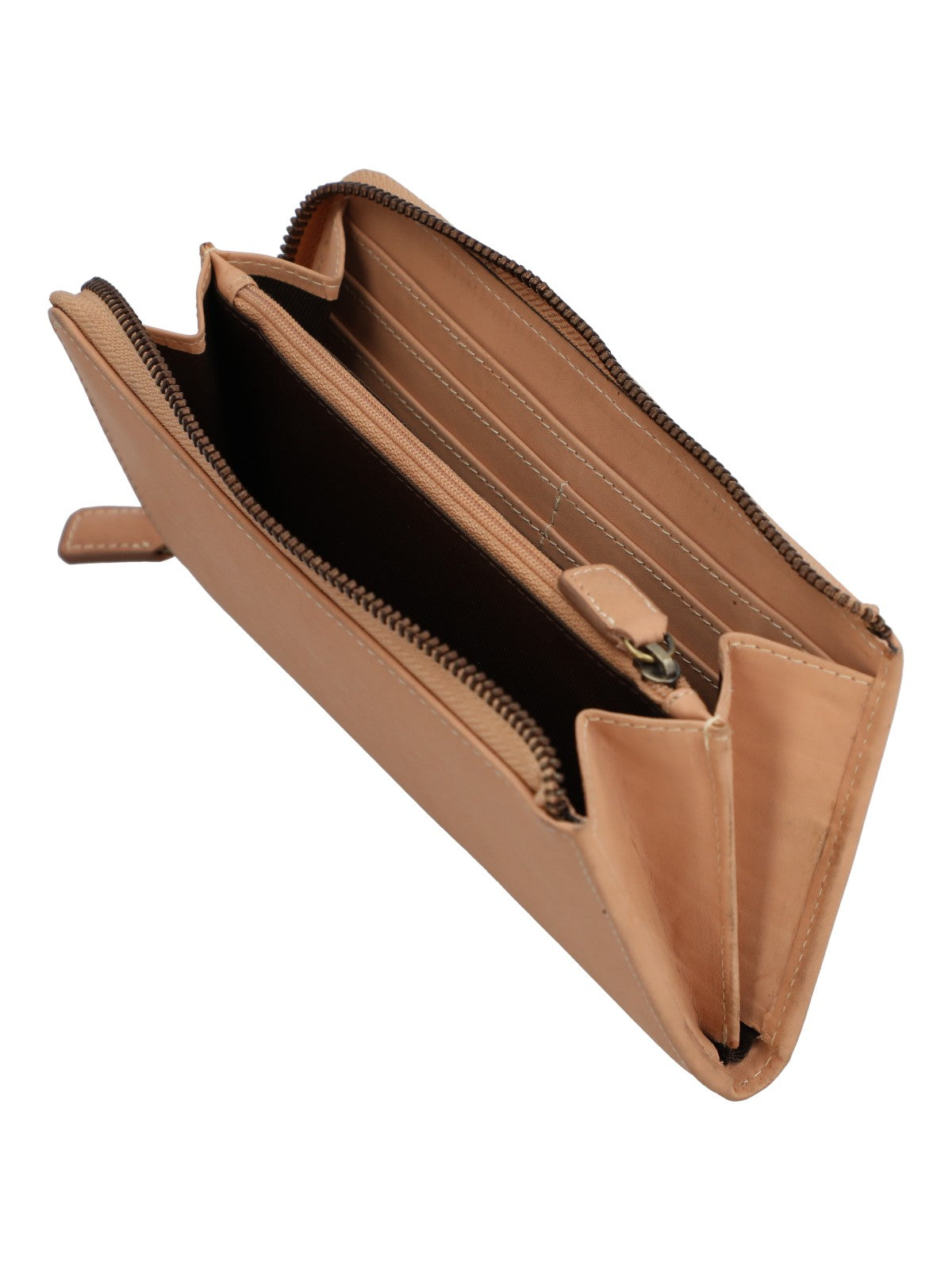 Billetera Cuero Mujer Cr Lawson Big Beige/Crudo Rockford