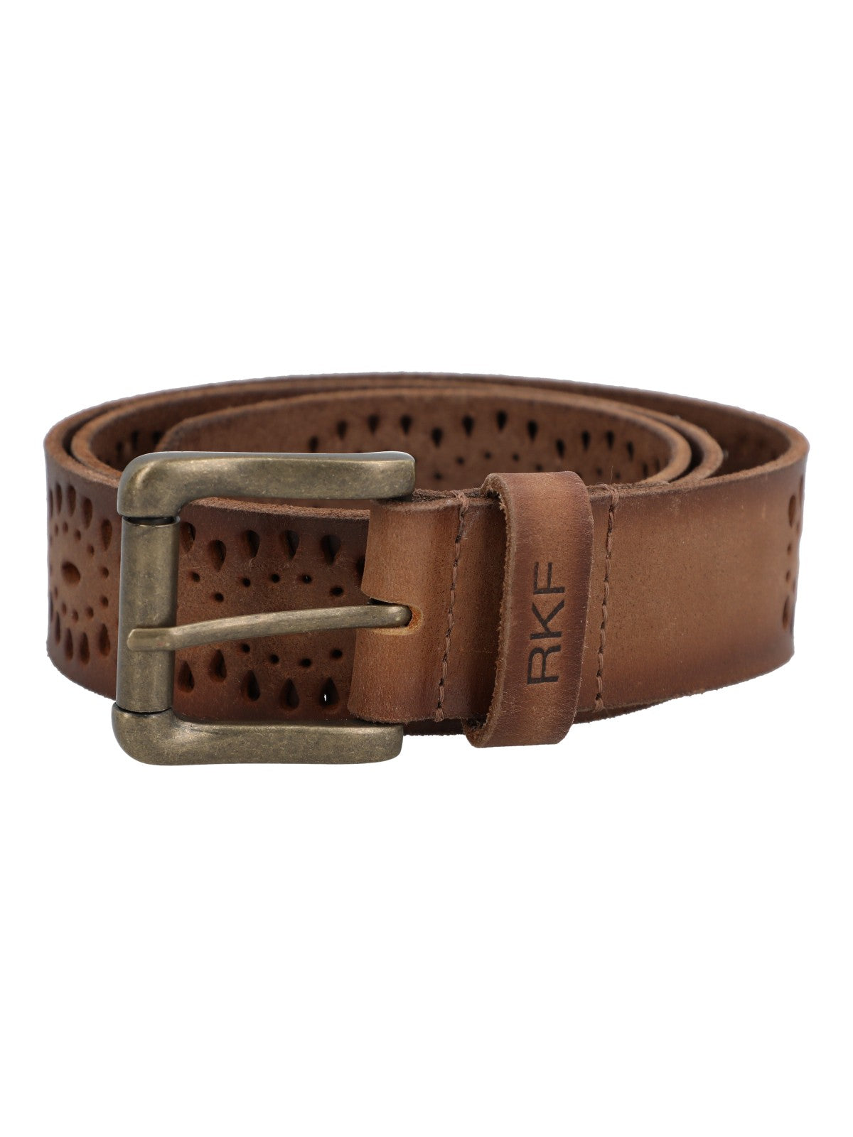 Cinturon Cuero Mujer Rf Freza Café Rockford