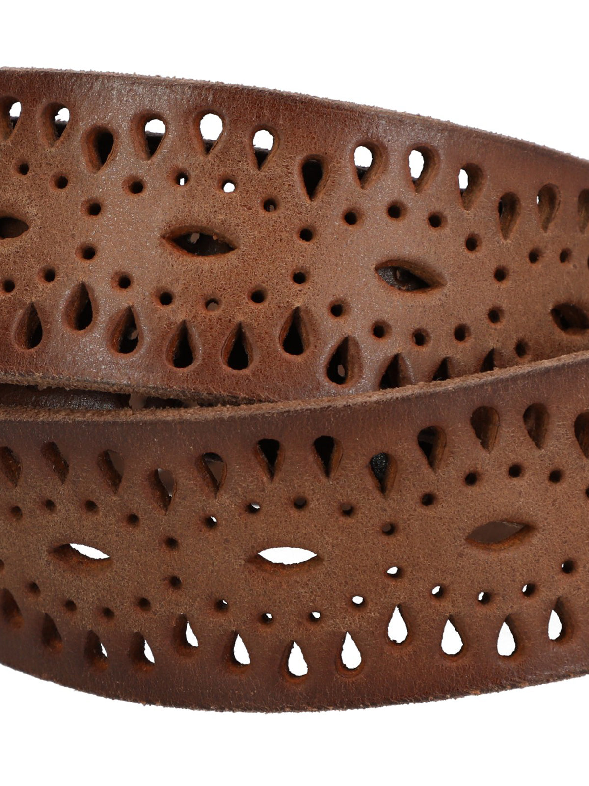 Cinturon Cuero Mujer Rf Freza Café Rockford