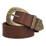 Cinturon Cuero Mujer Rf Fiori Café Rockford