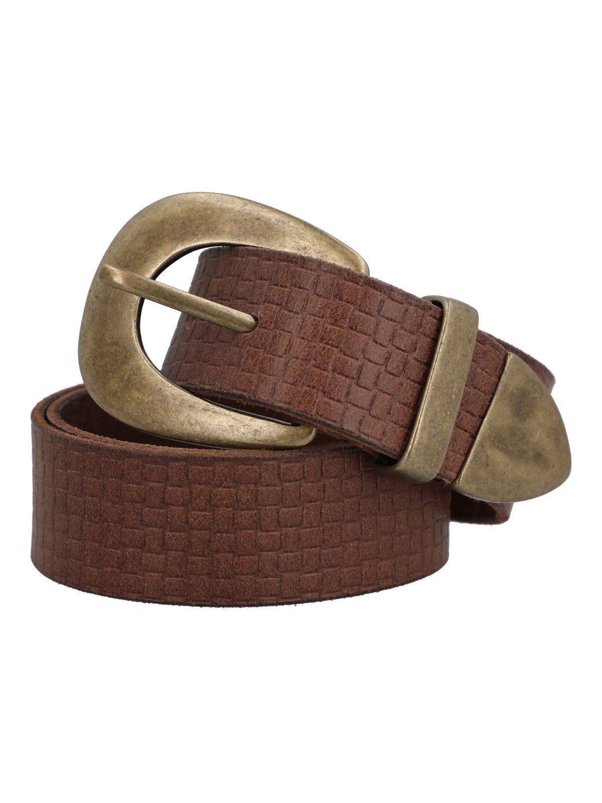 Cinturon Cuero Mujer Rf Fiori Café Rockford