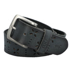 Cinturon Cuero Mujer Rf Fantini Gris Rockford