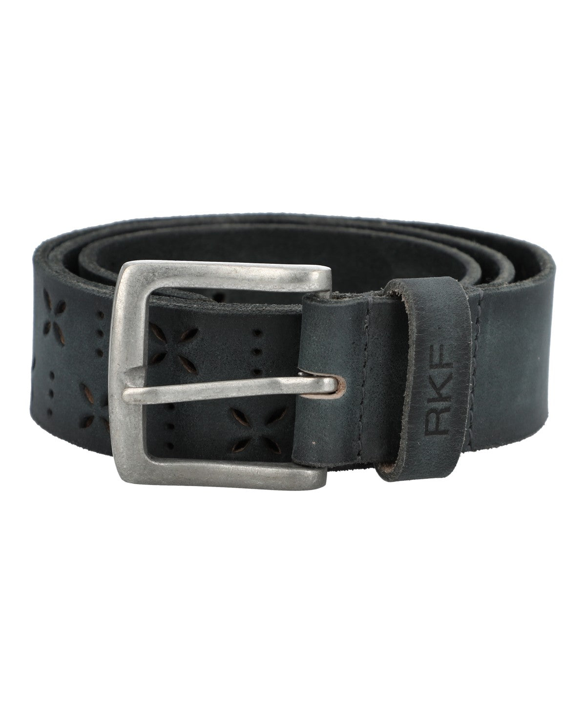Cinturon Cuero Mujer Rf Fantini Gris Rockford
