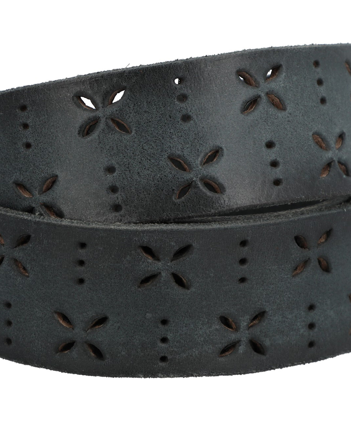 Cinturon Cuero Mujer Rf Fantini Gris Rockford