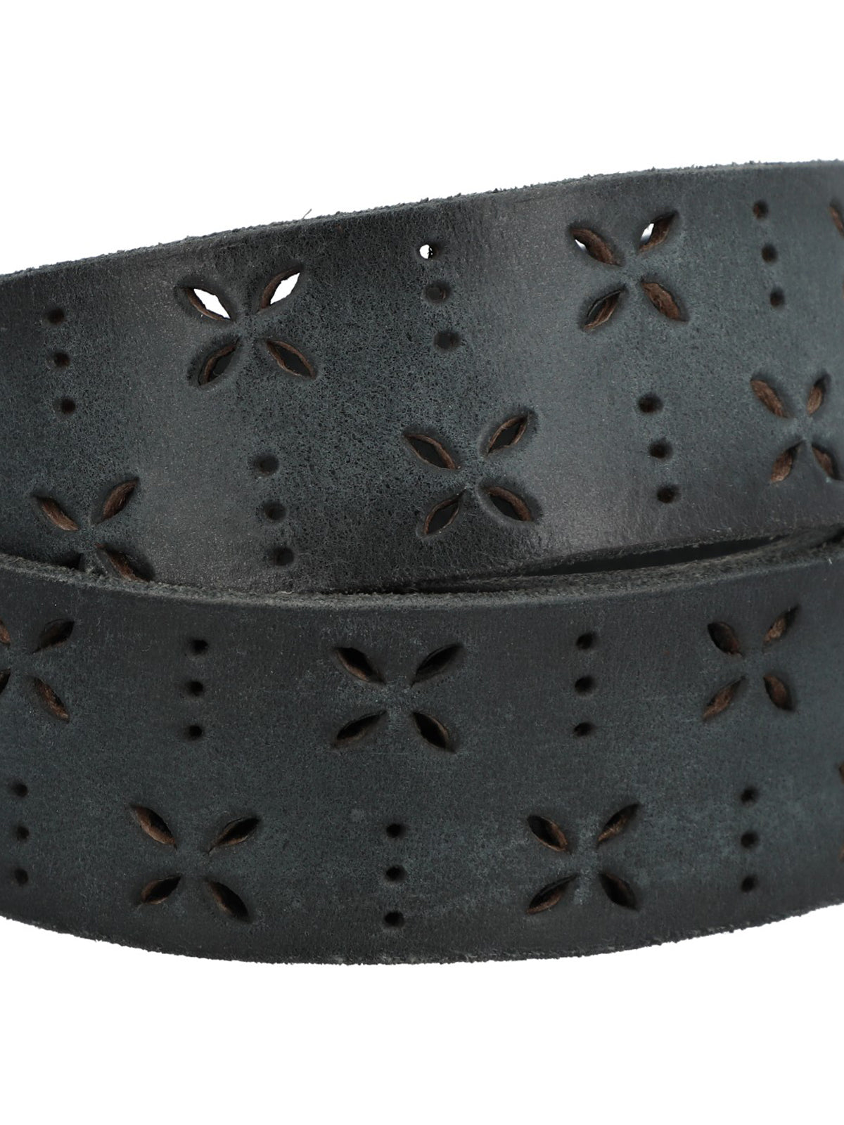 Cinturon Cuero Mujer Rf Fantini Gris Rockford