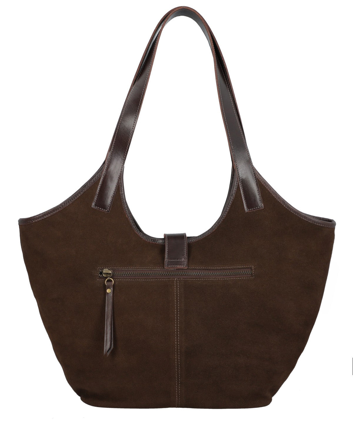 Cartera Cuero Mujer Jania Hobo Café Rockford