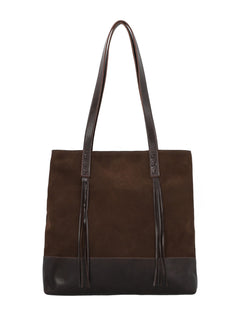 Cartera Cuero Mujer Jill Tote Café Rockford