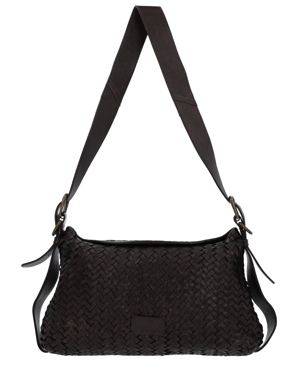 Cartera Cuero Mujer Ws Braided Bag Café Rockford