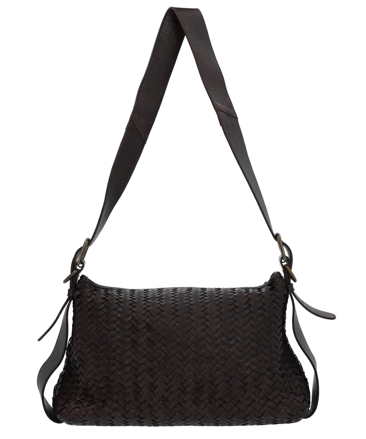 Cartera Cuero Mujer Ws Braided Bag Café Rockford