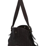 Cartera Cuero Mujer Ws Braided Bag Café Rockford