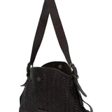 Cartera Cuero Mujer Ws Braided Bag Café Rockford