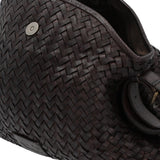 Cartera Cuero Mujer Ws Braided Bag Café Rockford