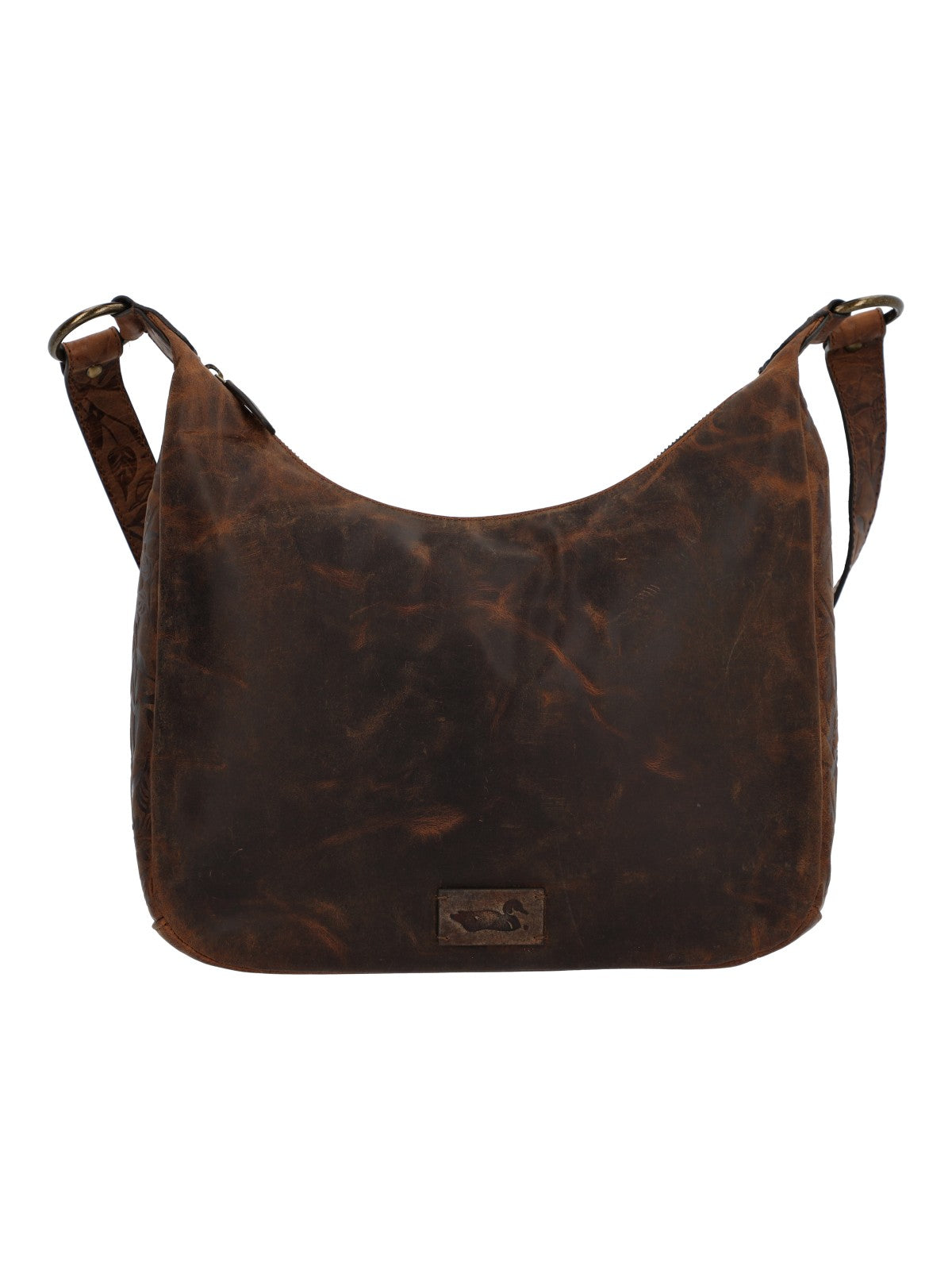 Cartera Cuero Mujer Oh Flowry Hobo Café Rockford