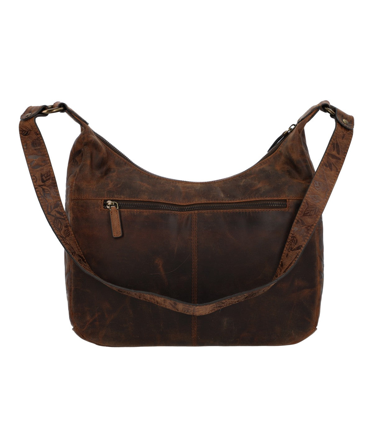 Cartera Cuero Mujer Oh Flowry Hobo Café Rockford