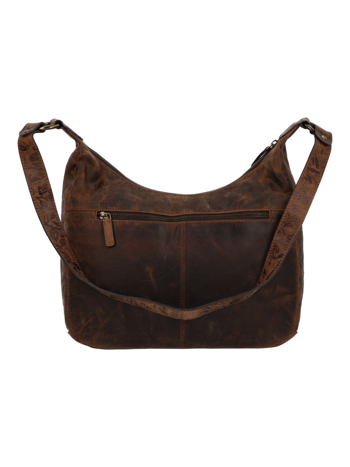 Cartera Cuero Mujer Oh Flowry Hobo Café Rockford